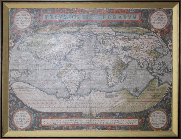 ANTIQUE WORLD MAP