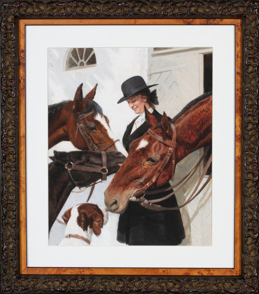 VISITING THE HORSES