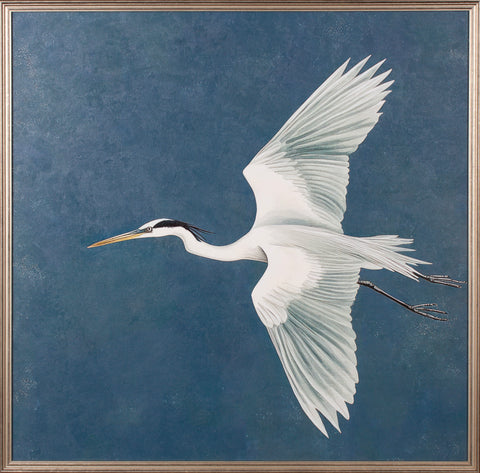 GLIDING HERON