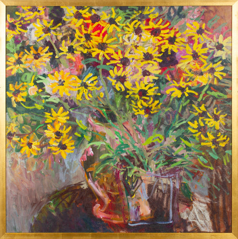 VASE OF SUNFLOWERS
