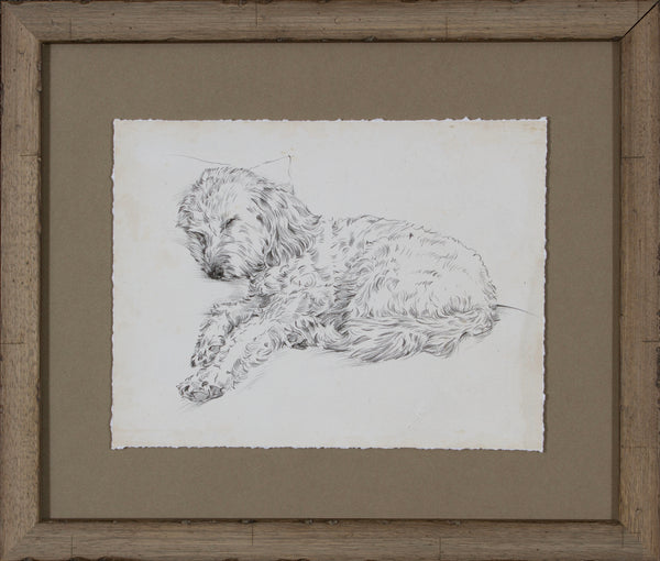ANTIQUE DOG STUDY III
