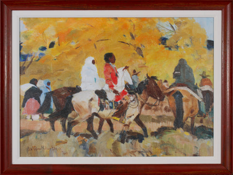RIDERS BEFORE YELLOW ASPEN