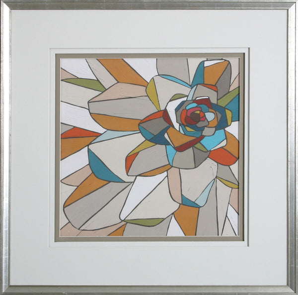 STAINED GLASS FLORAL I