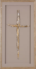 CROSS BARK  GOLD/SILVER LARGE