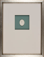 INTAGLIO WITH BLUE V